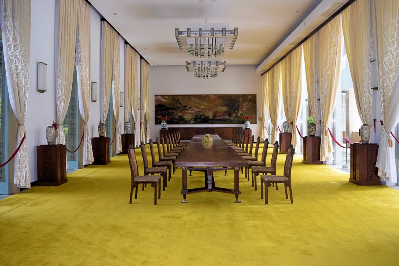 a meeting room at Independence Palace in Ho Chi Minh City, Vietnam