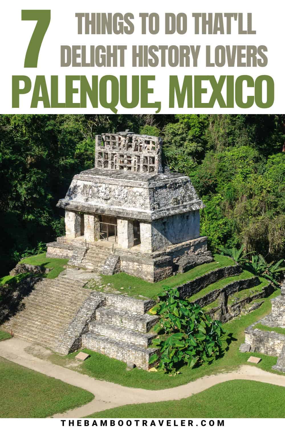 Palenque ruins pin