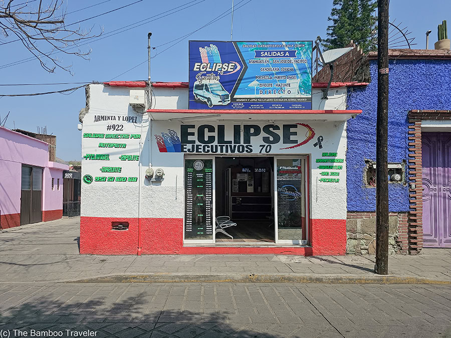 the exterior facade of Eclipse 70 building in Oaxaca
