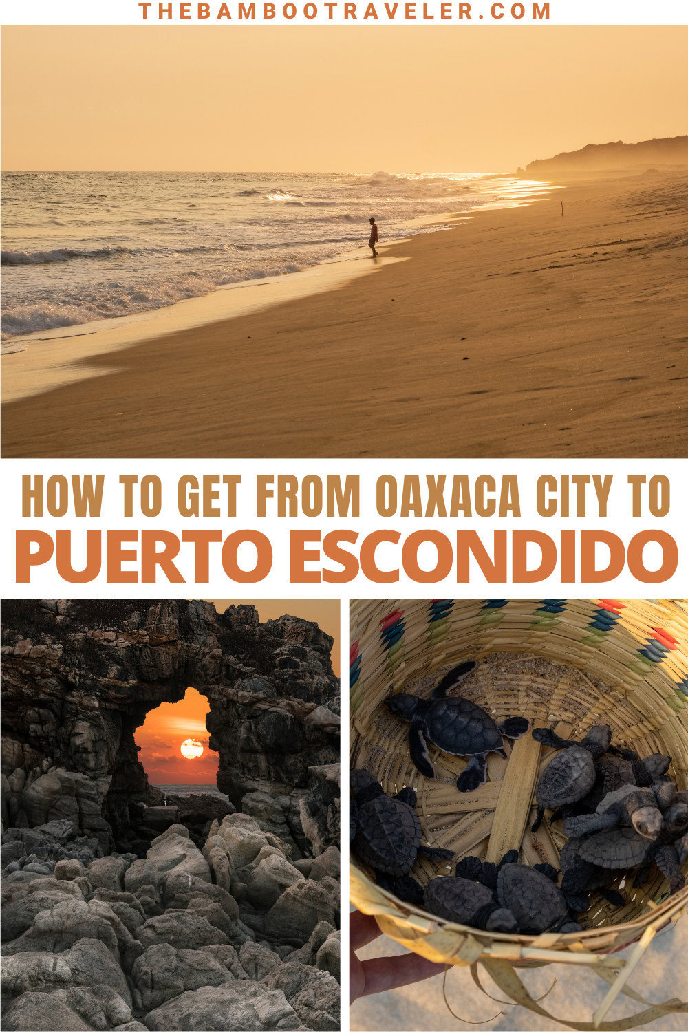 Best ways to get to Puerto Escondido from Oaxaca City Pin